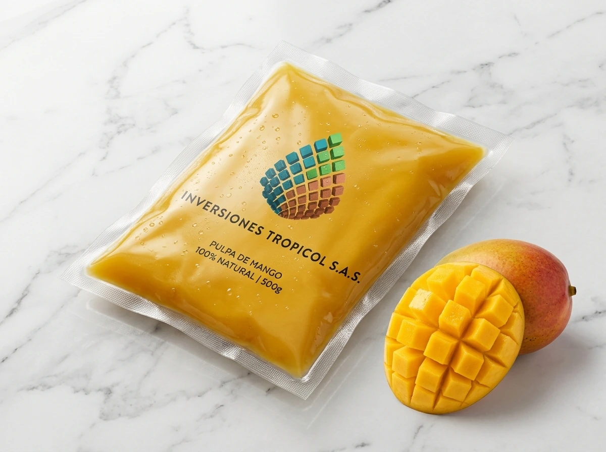 Pulpa de Mango 100% natural Inversiones Tropicol